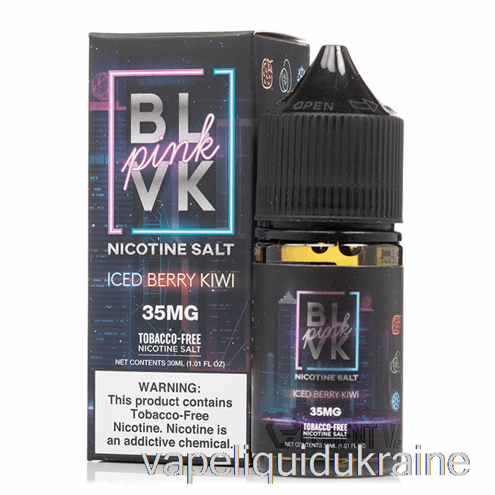 Vape Liquid Ukraine ICED Berry KIWI SALT - BLVK Pink Series - BLVK - 30mL 35mg